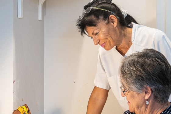 Atelier peinture en clinique
